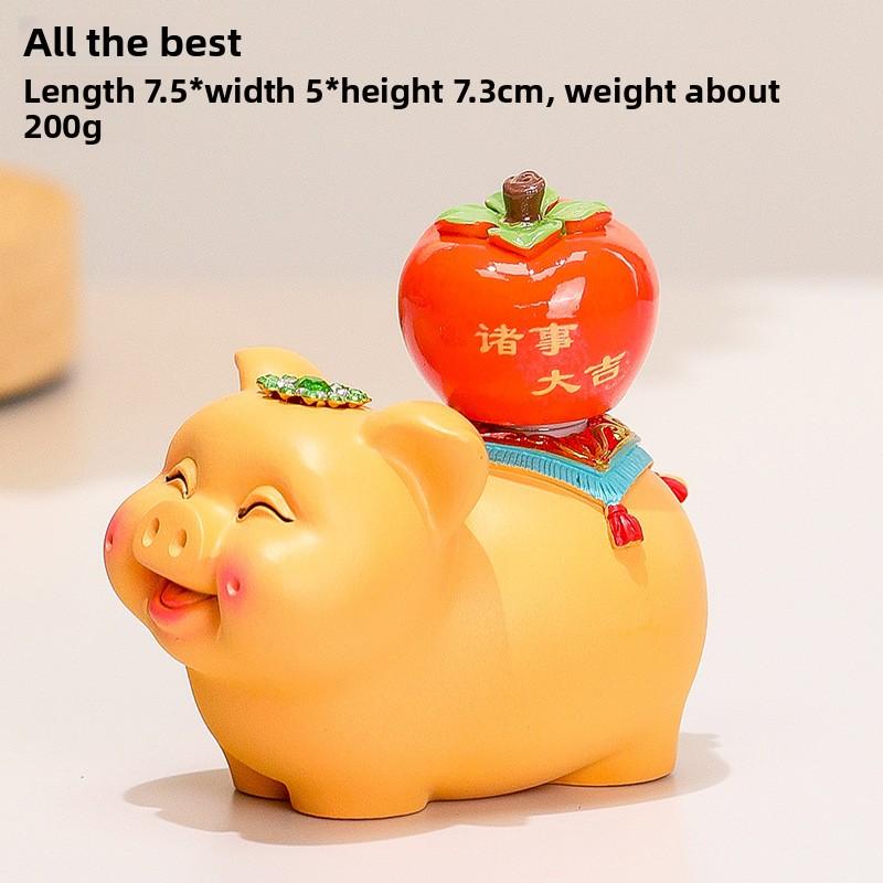 A Pig-shaped Figurine As A Gift for Housewarming or Office Opening, Designed To Bring Good Luck and Success.