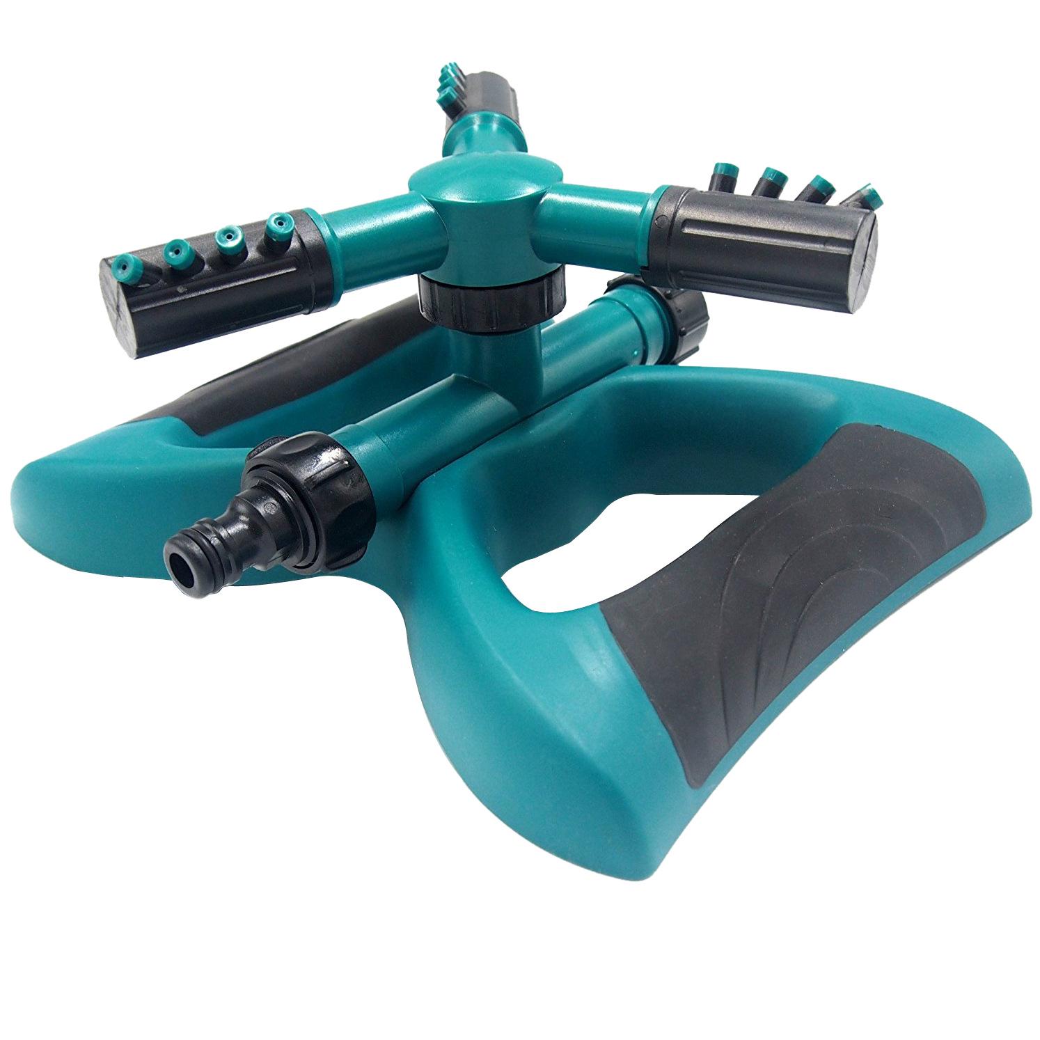 Three-Arm 360° Rotating Garden Sprinkler for Lawn and Nursery Irrigation