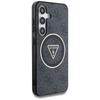 Pouzdro Guess 4G Glitter Triangle Buttons Magsafe Pro Samsung Galaxy S25 Černé