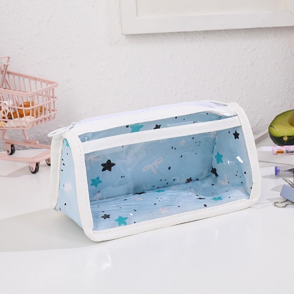 Multifunctional Transparent Pencil Case Large Capacity Cosmetic Bag New Stationery Pouch