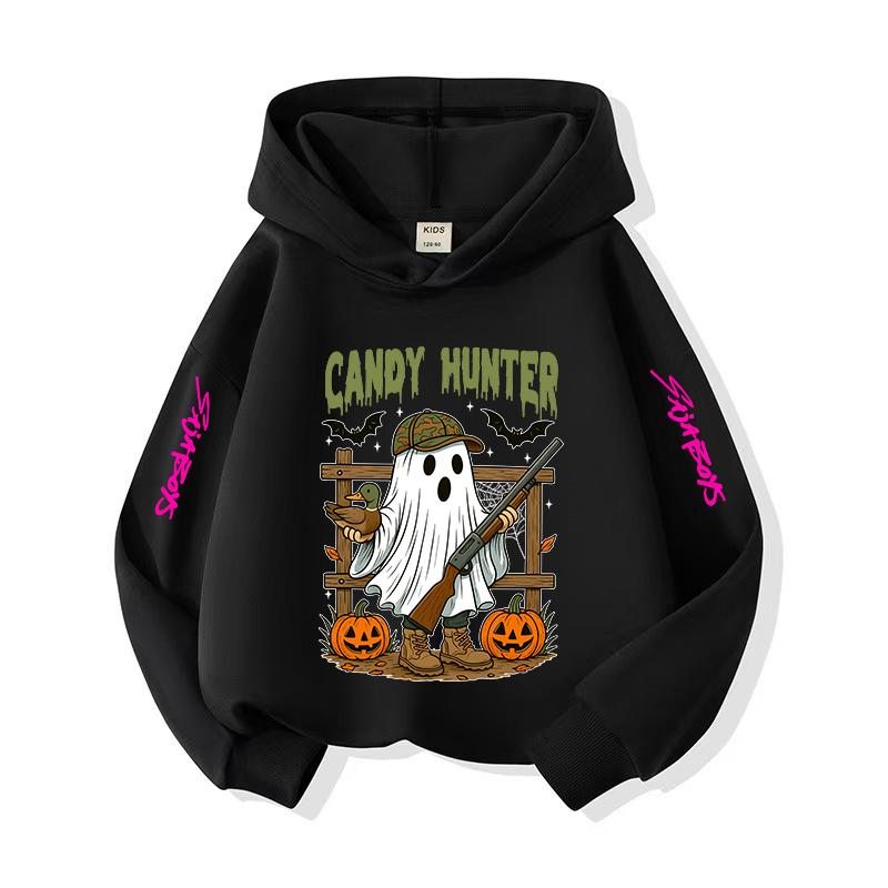 Christmas Themed Casual Comfortable Children's Hoodie Fashion Print Pattern Sports Shirt Top Hoodies Sweatshirts Girls