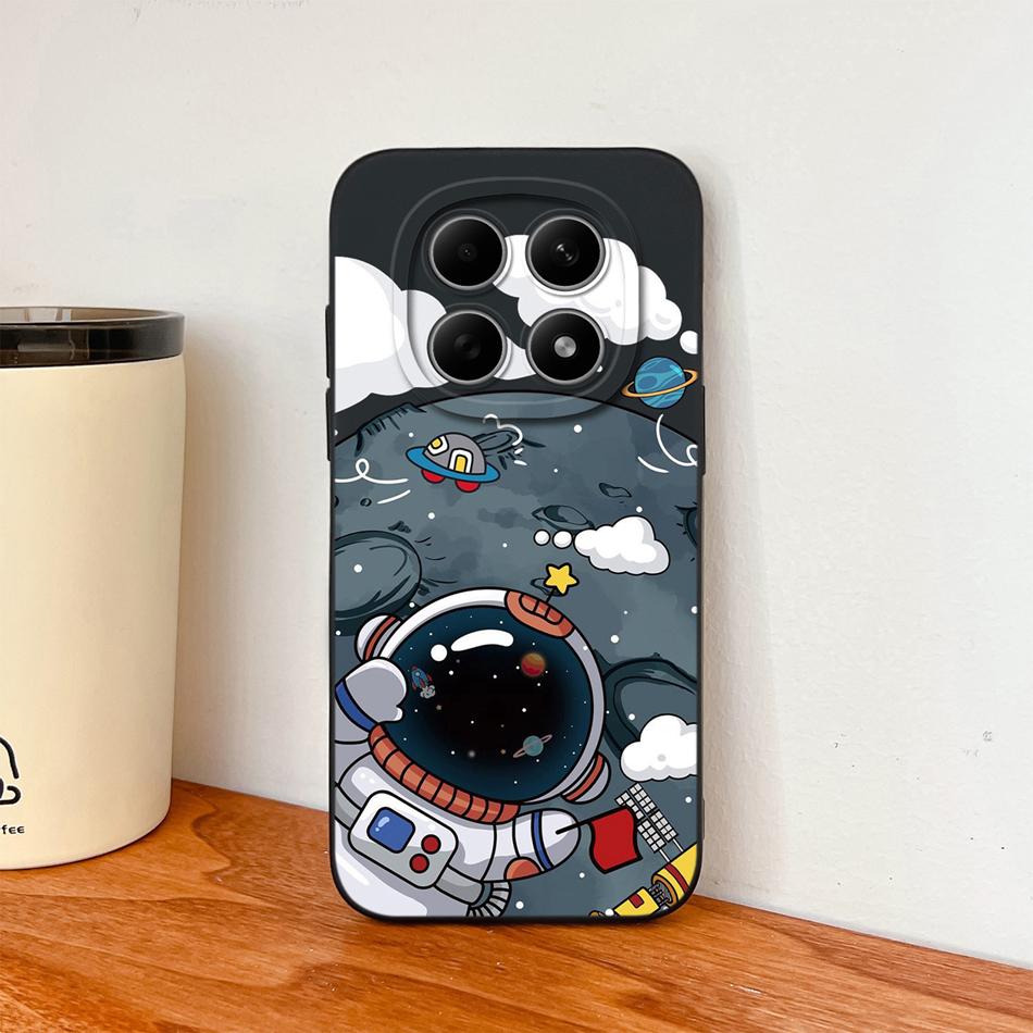 For Xiaomi Redmi Note 15 Pro Plus Phone Case Cool Astronaut Funda For Redmi Note15 Pro 4G 5G Soft Liquid Silicone Back Cover