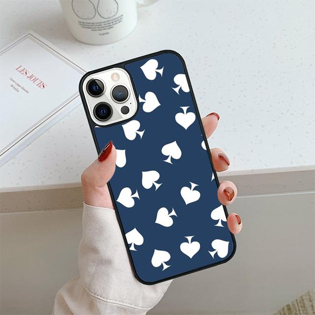 Playing Cards Suit Symbols Phone Case For iPhone 17 Air 13 12 14 15 16 Cover For Apple Pro Max 6S Plus Coque
