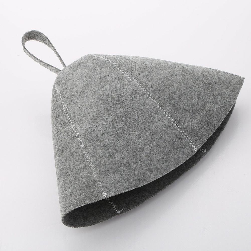 Anti Heat Sauna Hat Thicken Wool Felt Shower Cap Hair Turban Sauna Quickly Towel Drying Towel Hats