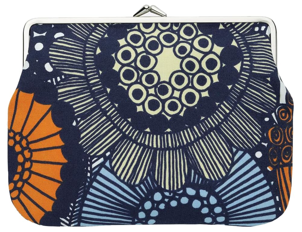 Pieni Siirtolapuutarha Puolikas Kukkaro Purse Pouch for Women F White X Light Yellow [Marimekko] 52_1_52259474407