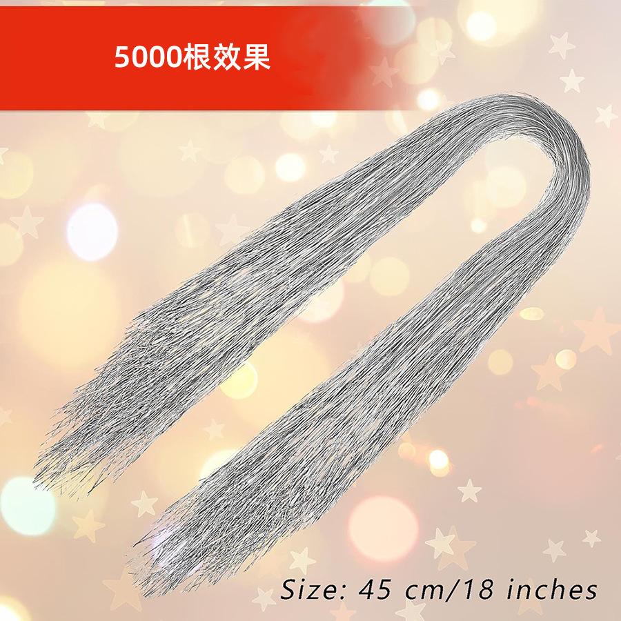 

Многоразовая Новогодняя Елка Металлическая Проволока Серебристый Цвет Золотистый Цвет Мишура Сосульки Пряди Праздничный Декор Ослепительная Мишура Фольга Бахрома