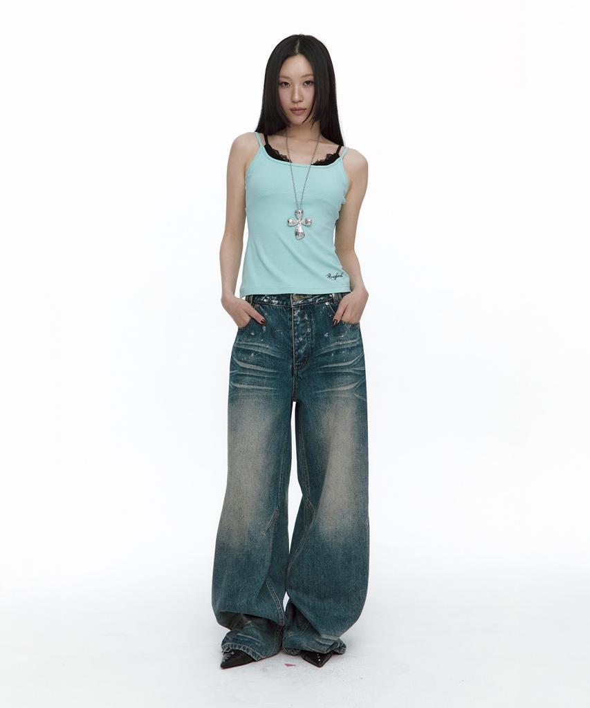 ROUGHNECK Layered Sleeveless Mint