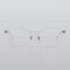 SBKA Solar-C02 Clear Horn-Rimmed Glasses (Blue Light Blocking)