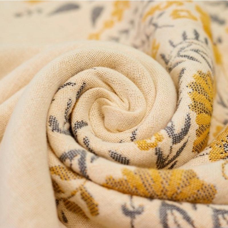 80 X 160cm Printing Pure Bath Towel, 100% Cotton Four Layer Gauze Breathable Towel ,Soft Absorbent Large Bath Towel for Home, 1pc