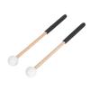 1 Pair Percussion Mallet Rubber and Maple Multifunctional Tongue Drum Mallet for Concert
