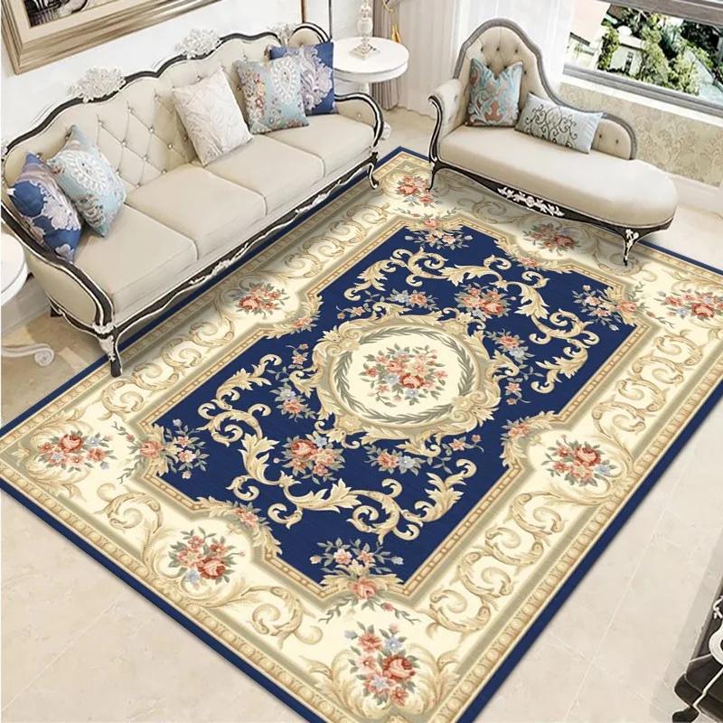 Bohemian Carpet Persian Vintage Ethnic Style Crystal Velvet Carpet  Living Room Carpet Hotel Homestayfully Bedroom Carpet