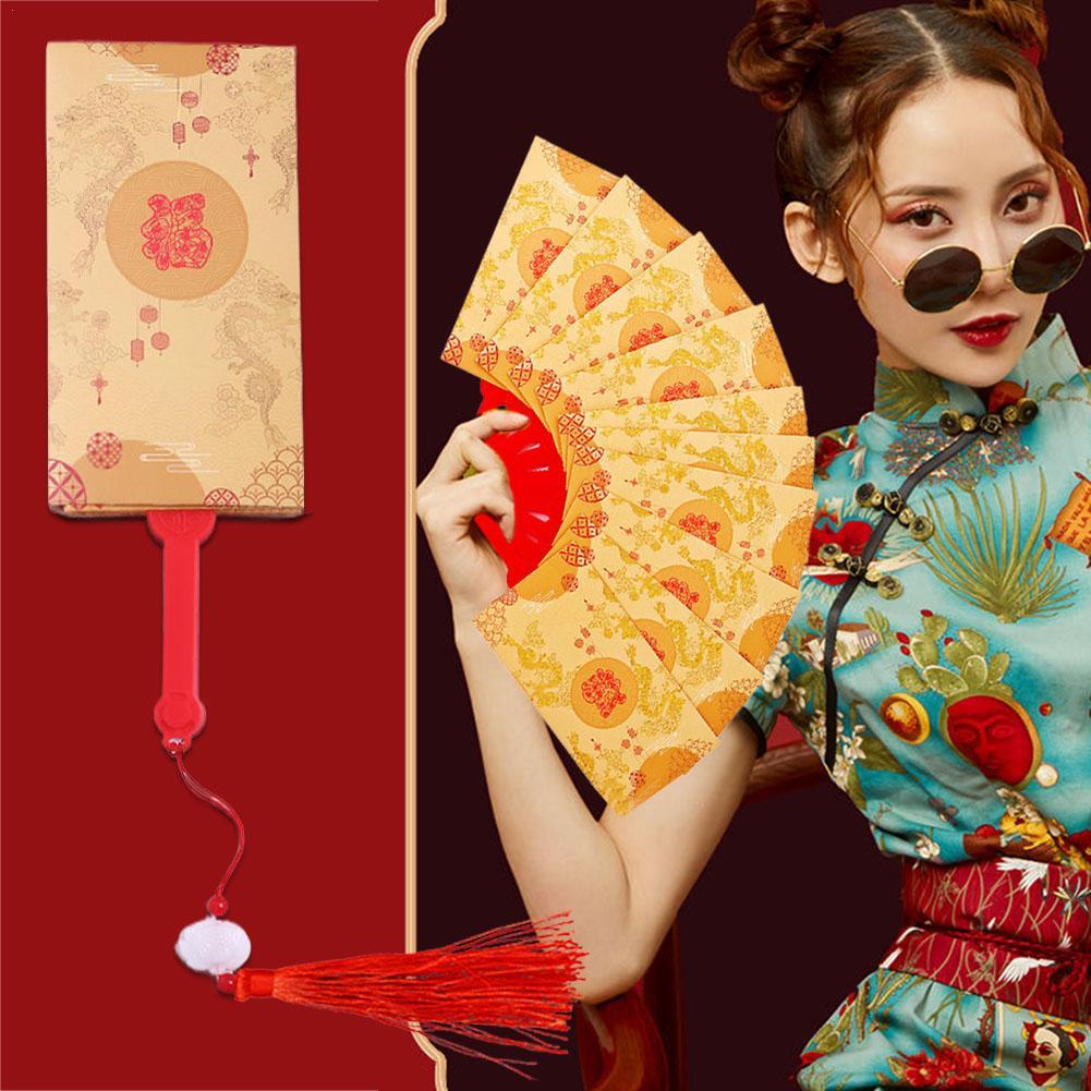 6/8/10PCS 2026 Chinese New Year Red Packets Unique Convenient Foldable Snake Year Red Envelope Spring Festival Children Gifts