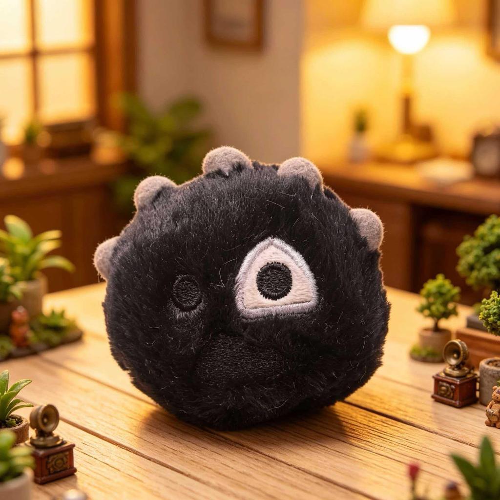 Cortisball Plush Pom-Pom Keychain & Card Holder