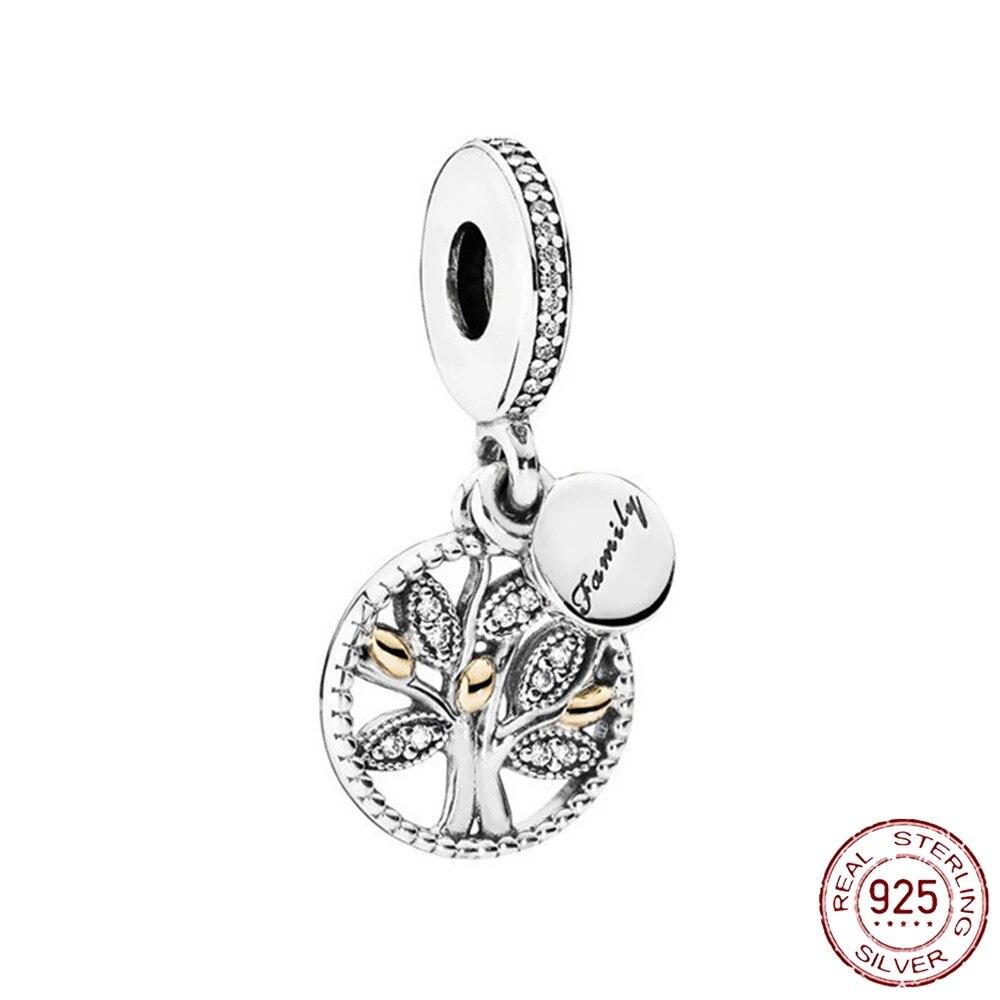 925 Sterling Sølv Hjerte & Mamma Dangle Dream Catcher Charm Fit OriginalNew Armbånd DIY Smykker For Dame Armbånd DiyBeads