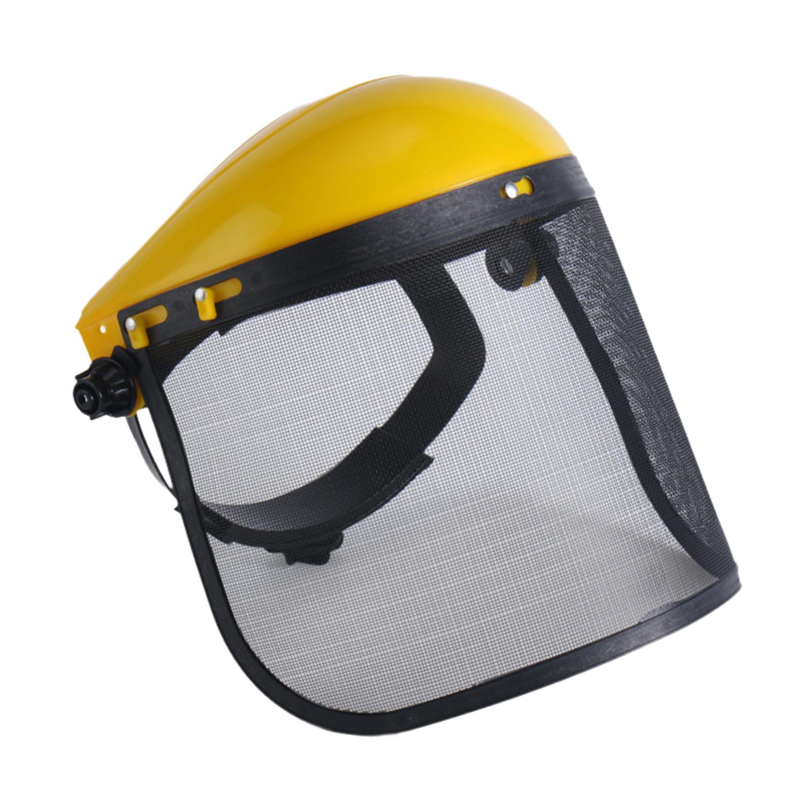 Chainsaw Face Shield with Enhanced Ventilation And Adjustable Fit for Outdoor Activities жёлтый