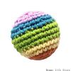 User Friendly Handmade Knit Ball Toy Knitted Footbag For Children Feel Stimulation And Stress Relief Activity