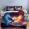 Colorful Phoenix Home Decor Set Soft Comfortable Duvet Cover Bedding Set Included 1*Duvet Cover & 2*Pillowcases, Gift