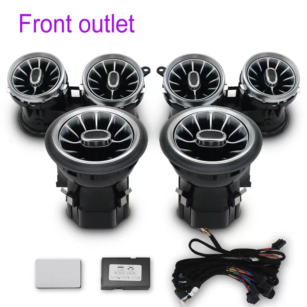 For Mercedes Benz E-class W213 Car Ambient Light Front And Rear Air Vent Outlet With Car Atmosphere Lamp 64 Colors 2016-2020