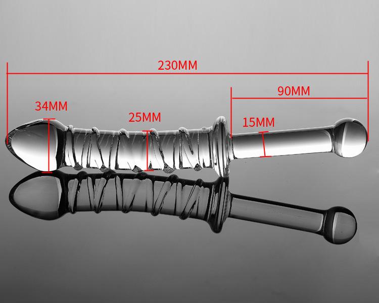 Manyjoy Crystal Glass Dildos Masturbator Realistic Dildo Penis Glass Beads G-Spot Anal Butt Plug Sex Toys for Man Woman Couples