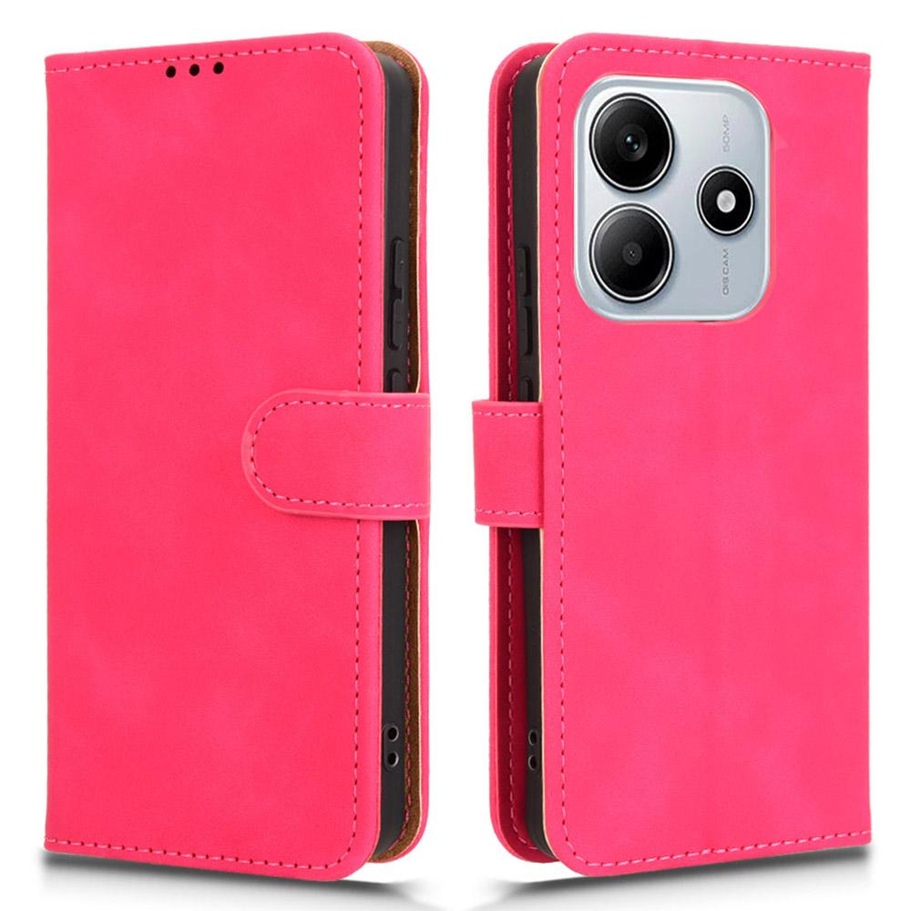 For Xiaomi Redmi Note 14 4G (164.84mm) Leather Case Skin Feel Anti Drop Wallet Flip Phone Cover