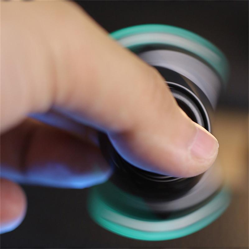 Creative PC EDC Hand Spinner Magnetic Open Armor Two-Leaf Fidget Spinner Stress Relief Toy ADHD Concentration Toy Office Gadget