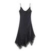 Winter 2025 European & American Style Sexy Silk Satin Dress for Women