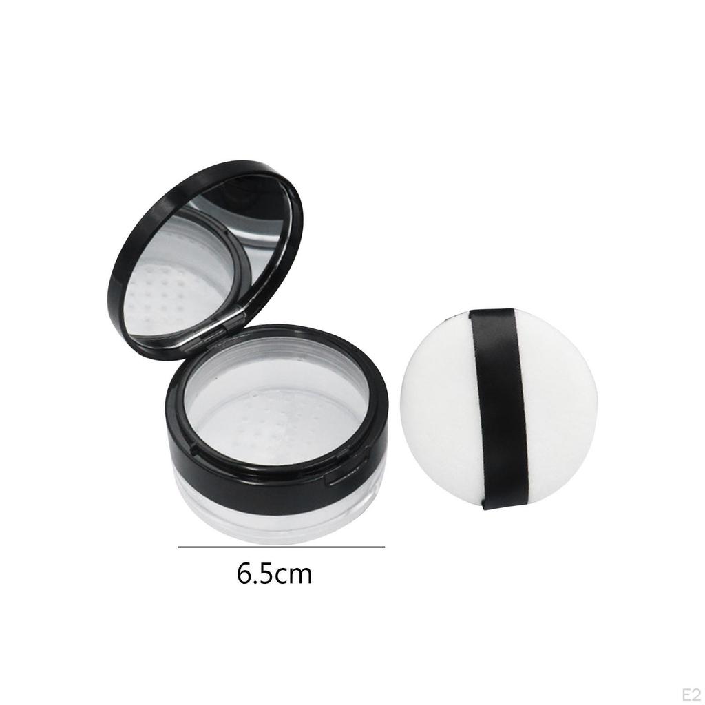 Empty Loose / with Sifter Lid Reusable DIY Cosmetic Jar/ Makeup