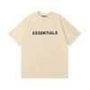Essentials T-Shirt for Men's Pressed Glue Letters Loose Round Neck High Street Fashion Men and Women Short Sleeves T-shirts