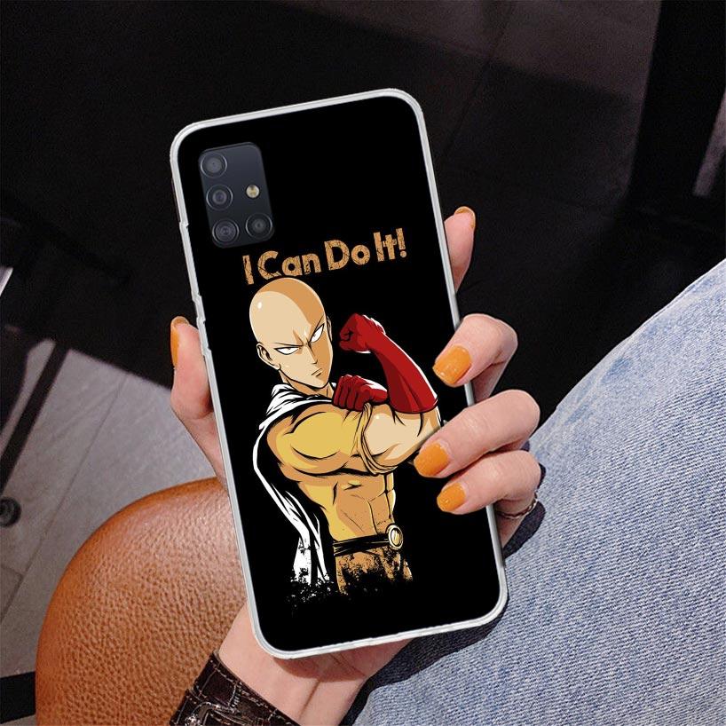 Anime One-Punch Man Phone Case For Samsung Galaxy A52 A32 A22 A12 A51 A31 A50S A30S A20S A10S Note 20 Ultra 10 Plus S10 A72 A71