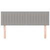 VidaXL 2x Headboards Bedroom Furniture Bed Accessories Single Bed Headboards Interior Bed Frame Heads Light Grey 346242