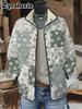 Women's Padded Cotton Jacket Floral Digital Print Women's Cotton Jacket
