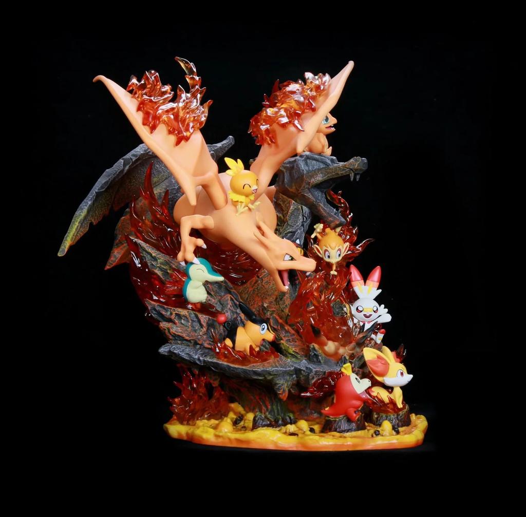 Cute Anime  Charmander Charmeleon Charizard PVC Action Figure Game Statue Collectible Model Kids Toys Doll Gifts