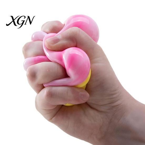 Ice Cream Cone Sensory Toy Squeeze Simulated Fidget Portable Travel Stress Relief Soft Stretch Ball