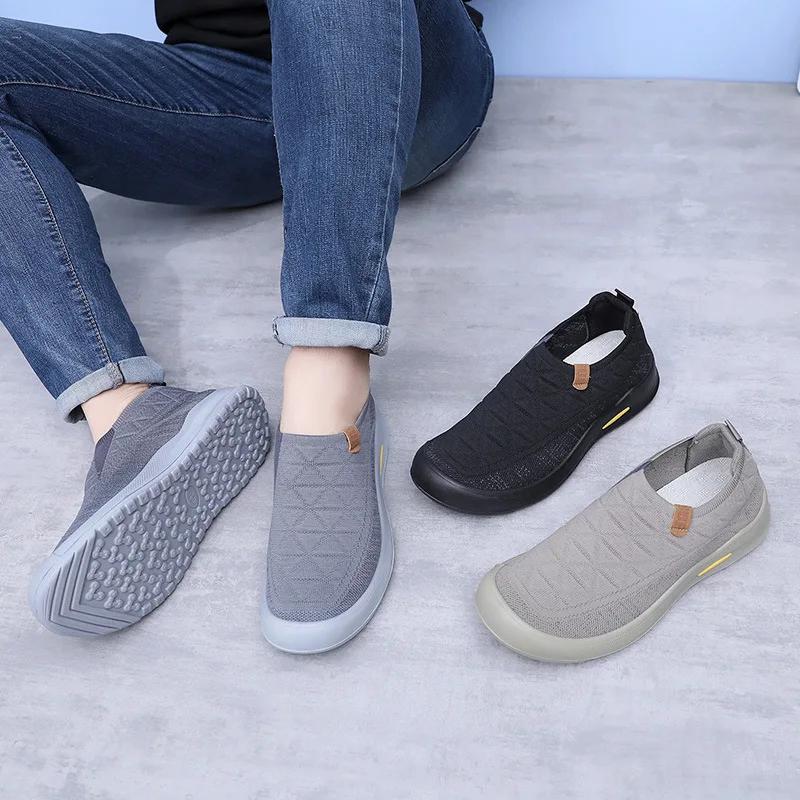 Fashion Men Shoes  Spring New Comfortable Soft Sole Sewing Casual Shoe Breathable Non Slip Sneakers Lightweight Large Size Men Shoes