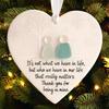 Heart-Shaped Sea Glass Friendship Decor Heart Keepsake Christmas Ornament for Xmas Tree Hanging Sea Glass Art for Best Friends