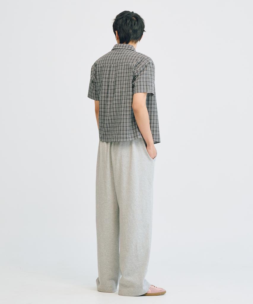 TAKEASY Essential Wide Sweatpants (Melange Grey)