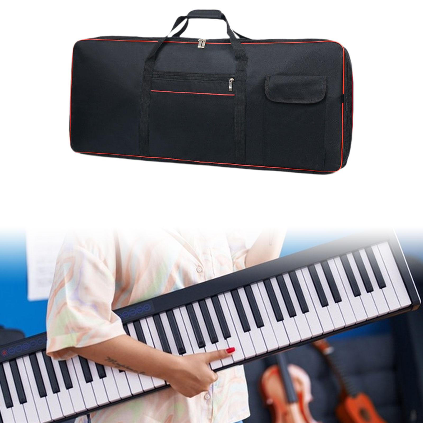 

Чехол для электронной клавиатуры с 61 клавишей, регулируемые плечевые ремни, защитный водонепроницаемый чехол, легкий вес 93x25x7cm