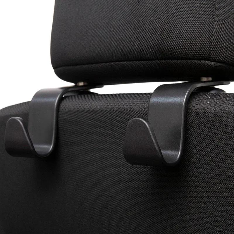 4 Pièces Crochets d'Appui-tête de Voiture Organisateur de Dossier de Siège Clips Porte-Attache Rapide Automatique Rangement de Voiture Accessoires d'Intérieur Porte-Sac