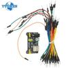 MB102 Breadboard Stromversorgungsmodul 3,3V/5V MB-102 830 Punkte Prototypen-Breadboard + 65 Stück Jumper-Kabel DIY für Arduino-Kit