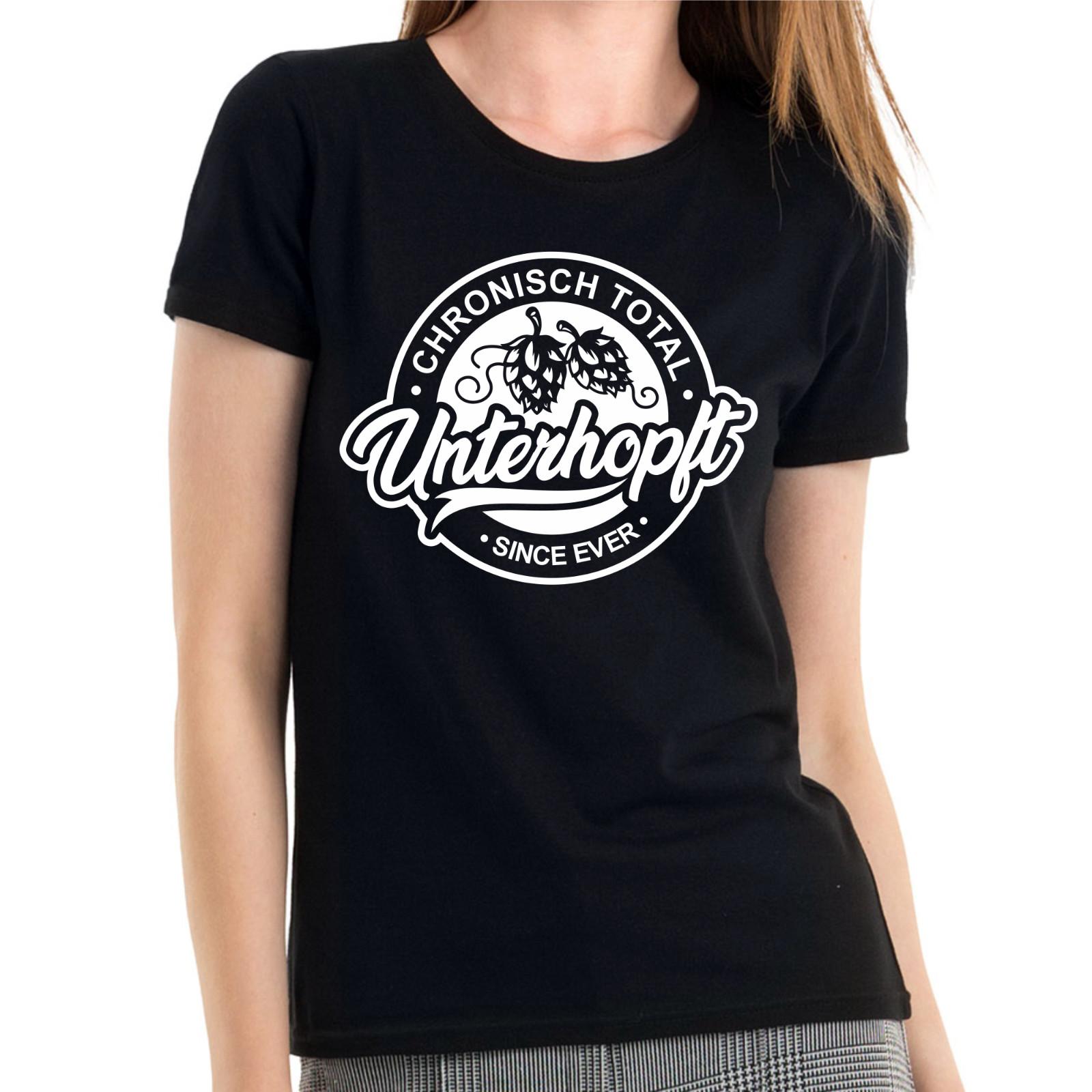 Underhopped Beer Party Sayings Sayings Comedy Fun Funny Ladies Girlie T-Shirt Mens Womens Tees Top M