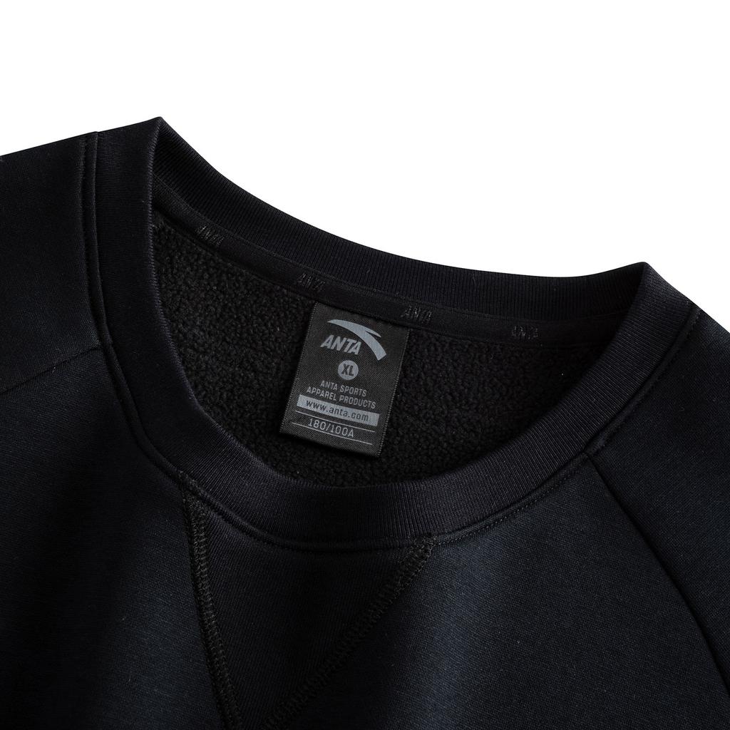 Anta Training Series 2025 Winter Pullover Sweatshirt Men Sweatshirt Basic-Black 952547712-2