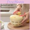 Fruit And Vegetable Dehydrator With Manual Spin Drying For Kitchen Prep And Salad Making