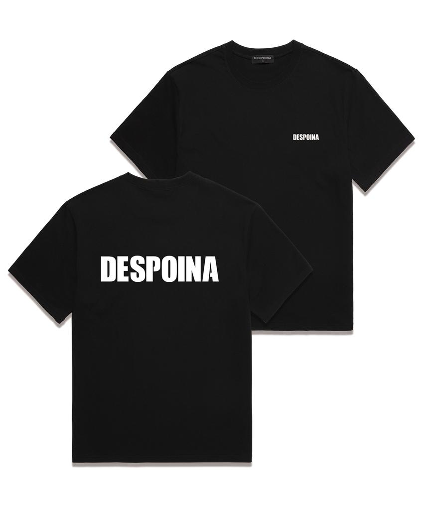 Ujeu Basic Font Short Sleeve T-Shirt (Ds022) Black