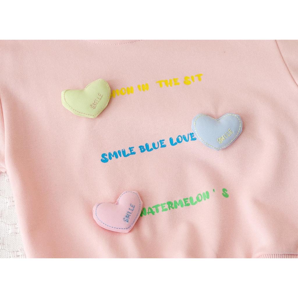 3 To 8Y Girls Sweater 2025 New Baby Pullover Top Love Spring and Autumn Fashion Children's Jacket