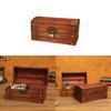 Vintage Wooden Storage Box With Lid For Home Organization And Decoration