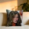 Popular Actress GGisele Bundchen Square DoubleSided printed Pillow Case Bedroom Bedside Pillow Sofa Cushion Cover