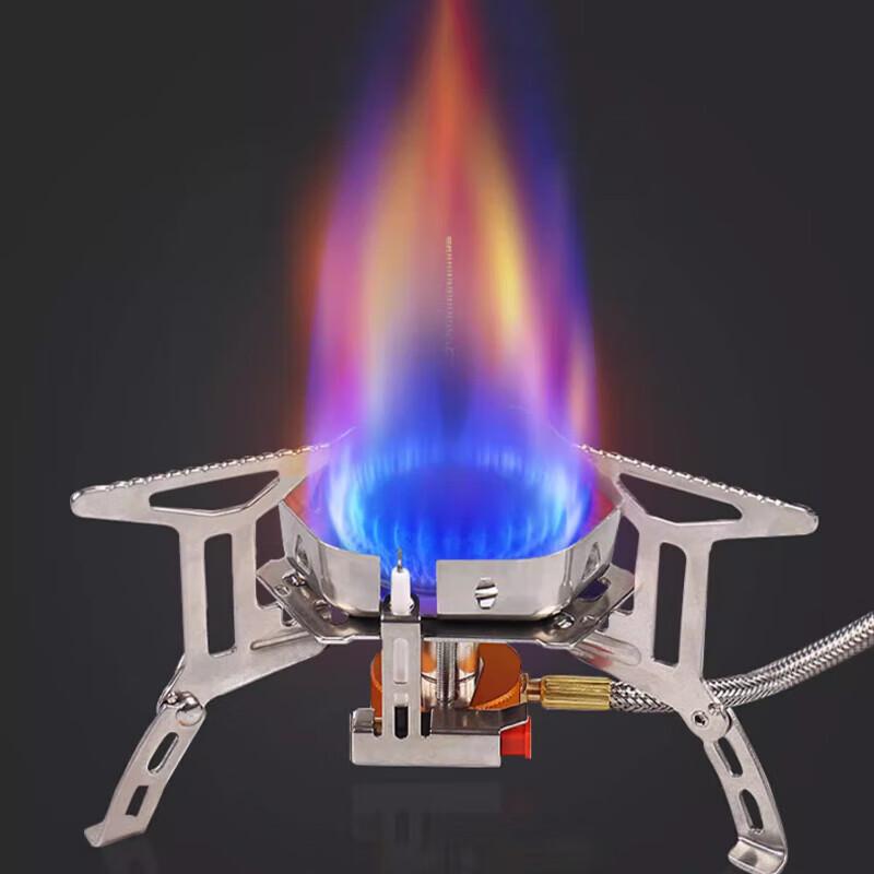 Portable Camping Gas Stove Set with Windshield