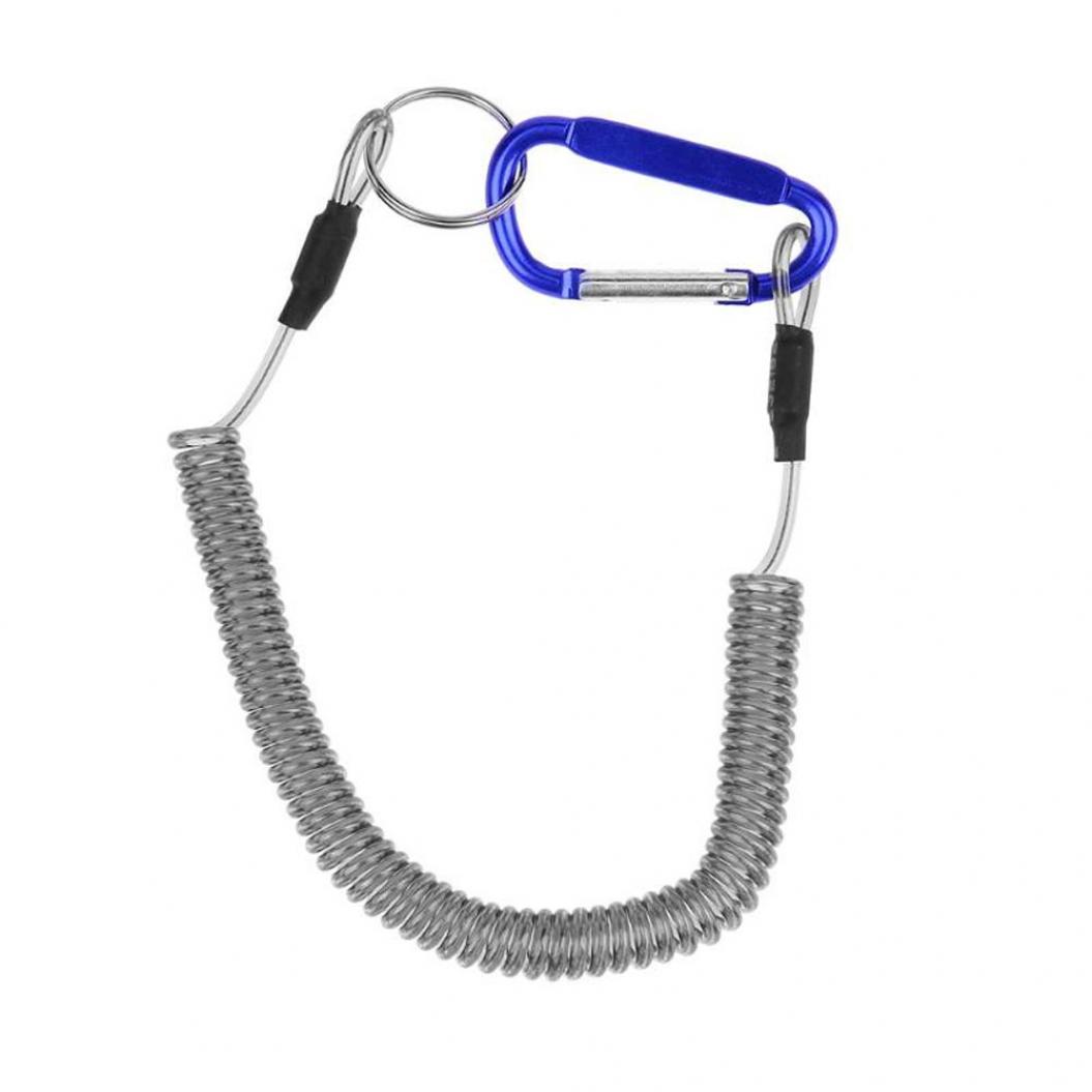 

Рибальський ремінь Канат для катання на човнах Згорнута вудка для рибної вудки Захисна снасть із сталевої волосіні синій