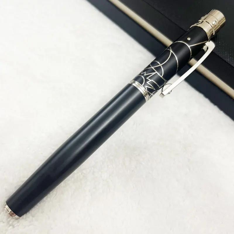 Rollerball Ballpoint Pen Blue Carving With Serial Number Writing Smooth Stationery