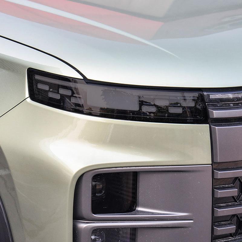 For CHERY JAECOO J7 2024 Car Headlight Black TPU Protective Cover Film Front Light Tint Change Color Sticker Accessories